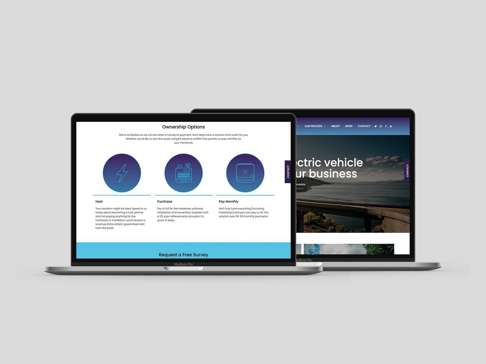 Raw Charging - Double MacBook Mockup - 1630px x 1222px